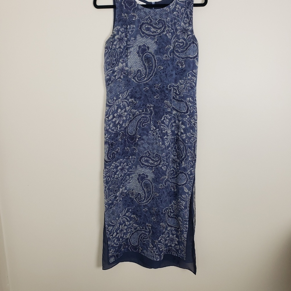 Pursuits, Ltd sleeveless maxi dress D7